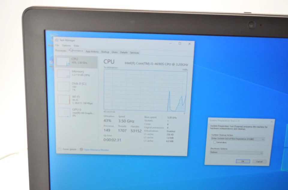 Dell Optiplex 9030 23" FHD AIO i5-4690s 3.20GHz 8GB 120GB SSD Win 10 Pro Wi-Fi - Image 3 of 4