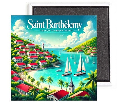 Saint Barthelemy FRIDGE MAGNET travel souvenir St. Bart's | eBay