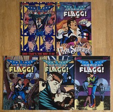 American Flagg!  Comic Book Lot Of 5   No Reserve Auction  First Comics