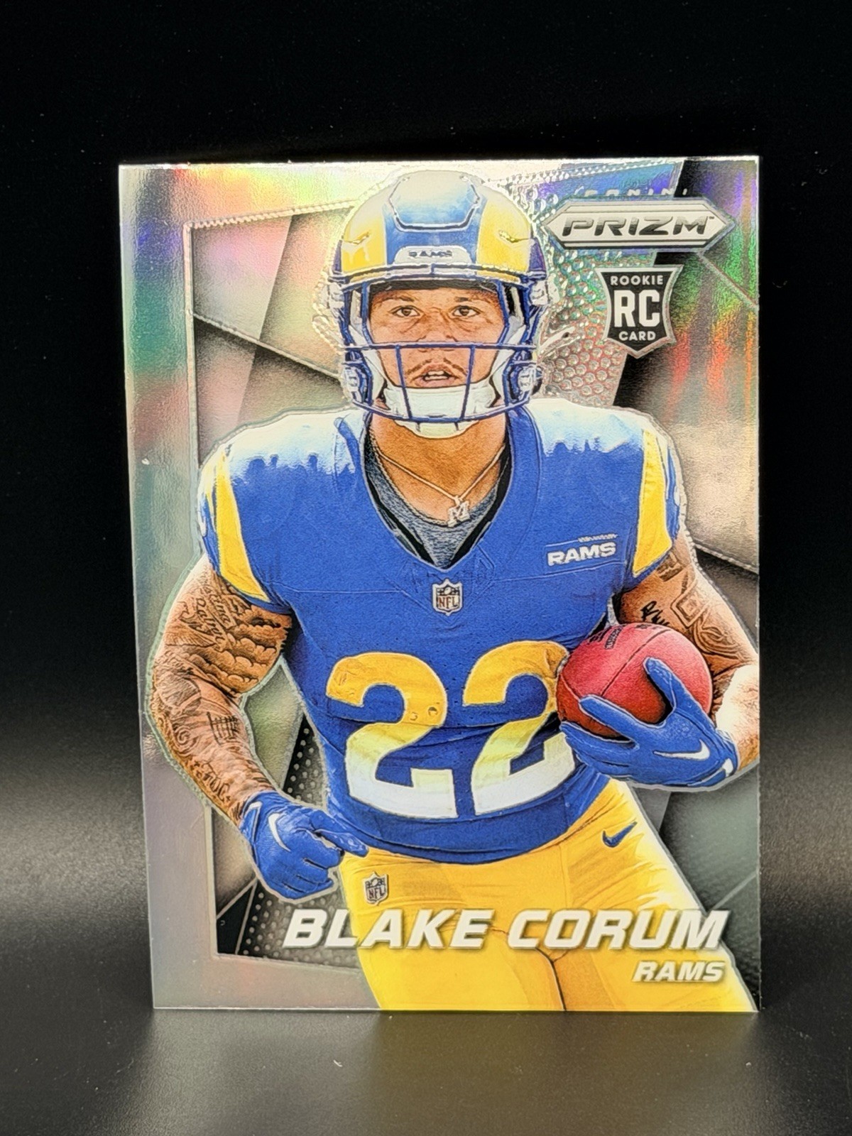 2024 Panini Prizm - Rookie Blake Corum #9 True Silver Prizm (RC) Rams
