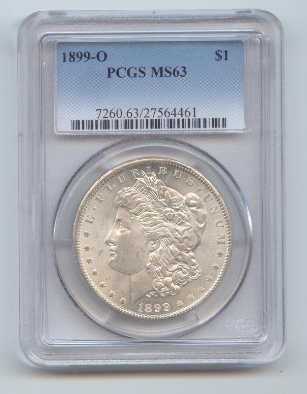 1899-O Morgan Silver Dollar, PCGS MS-63