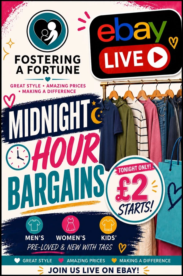 Midnight Bargains - £2 Starts - Women/Men/Kids