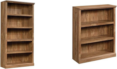 Elegant Sindoori Mango Finish 5-Shelf & 3-Shelf Bookcases for Stylish Storage