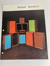 Westek Speakers Various Models Vintage Brochure
