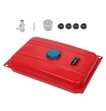 Universal Secondary Fuel Gas Tank Generator Petcock Filter Gauge Cap 3.9 Gallon