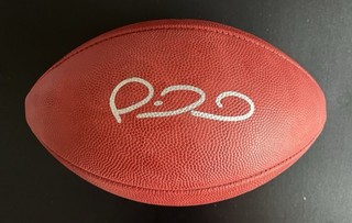 Patrick Mahomes II Signed “The Duke” Football Beckett COA Kansas City Chiefs