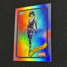 2025 Topps Chrome Marvel Domino Silver Refractor #154