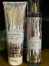 Bath  Body Works Champagne Toast Hydrating Body Cream  Fragrance Mist Set