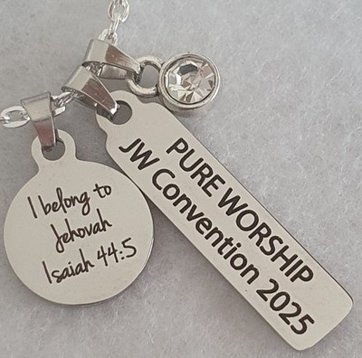 PURE WORSHIP JW Convention 2025 Taufe   silberne Edelstahl Kette