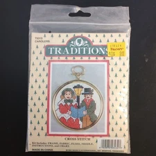 Traditions Carolers Cross Stitch Kit T9313 Christmas Ornament VTG