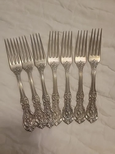Sterling Silver Reed and Barton Francis 1 Set Of Seven  Dinner Forks