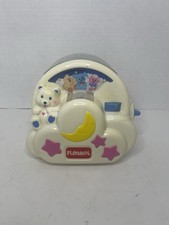 Read Vintage 1995 Playskool Light Up Stars Projector Musical Crib Toy Rare