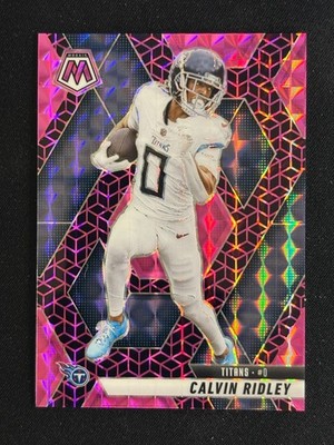 2025 Panini Mosaic Calvin Ridley Pink Spectris FOTL Prizm /13 Tennessee Titans