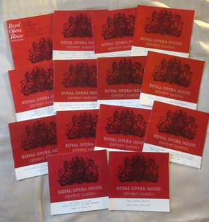 ROYAL OPERA HOUSE COVENT GARDEN 1960'S PROGRAMME LOT X 14 NUREYEV MARGOT FONTEYN