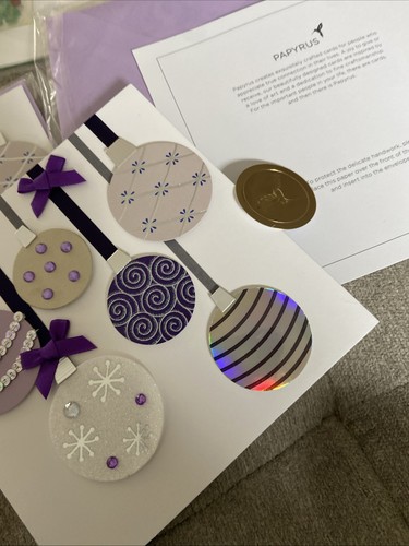 Lot 17 Christmas🎄Cards 3D Glitter Embellished Papyrus Hallmark Artistic Studio - Picture 8 of 18