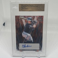 2024 Leaf Metal Caden Bodine Orange Mojo Proof AUTO RC 1/1 Tampa Bay Rays  #1