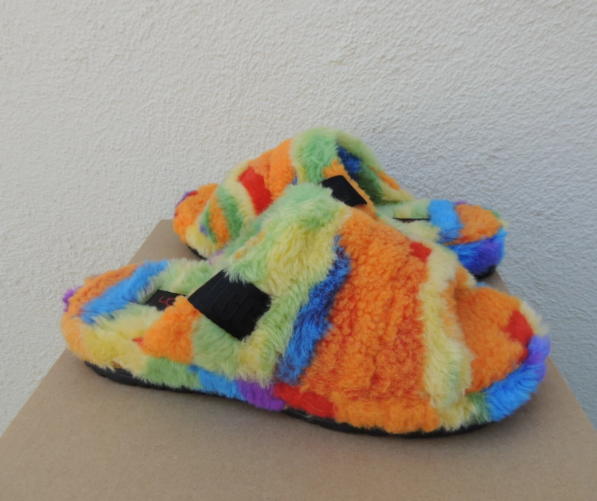 UGG Tasman Woodmont Multi-Color Geometric Pattern Wool Slipper US 10 UGG big kids size tasman tazz platform wool slipper NWB  main image 3