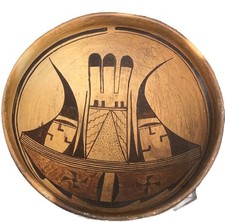 Antique native American Hopi Bowl Attributed Nampeyo of Hano, 7.25'' x 3''