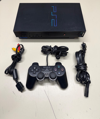 SONY PLAYSTATION 2 PS2 FAT W/ CABLES & CONTROLLER WORKING NICE