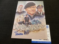 TERENCE HILL signed autograph signed on 15x21 cm autograph card ACOA COA