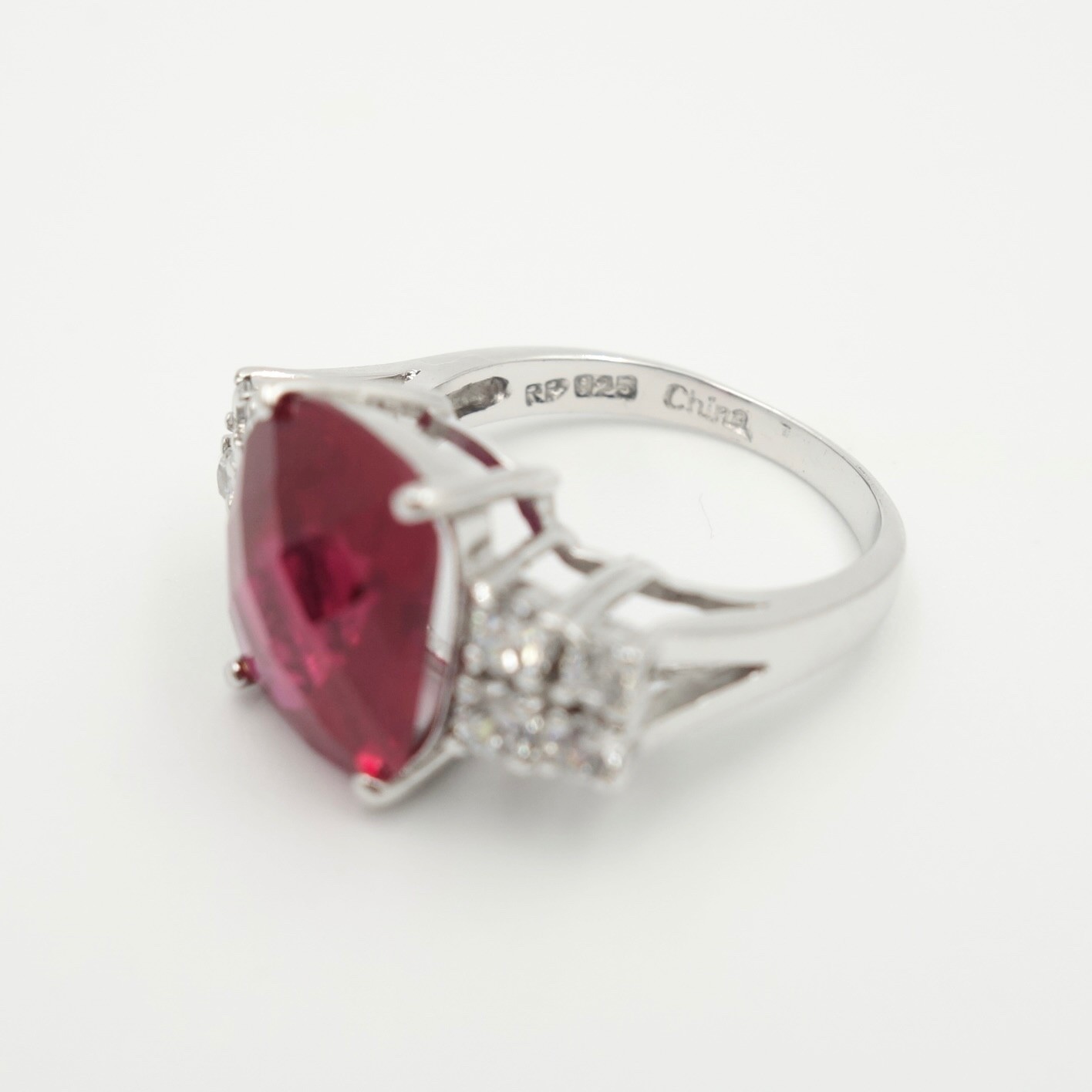 Lab Created Ruby Simulated Diamond 925 Sterling S… - image 10