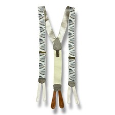 Vintage Trafalgar Braces Suspenders Olympic Canoe Rowing Team Boat Fabric