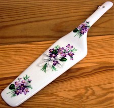 Sweet Violets Cake Server Fine Bone China Cake Slice Violets Pie Cake Server