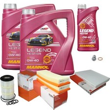 MAHLE Inspektionspaket 9 L MANNOL Legend+Ester 0W-40 f&uuml;r Mercedes-Benz C-Klasse
