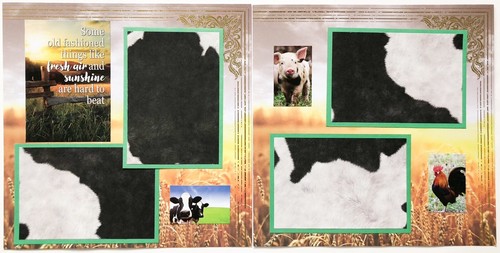 Bauernhof Sammelalbum Seiten, vorgefertigte Bauernhofseiten, Bauernhof Sammelalbum Layouts, Bauernhofseiten - Bild 3 von 9