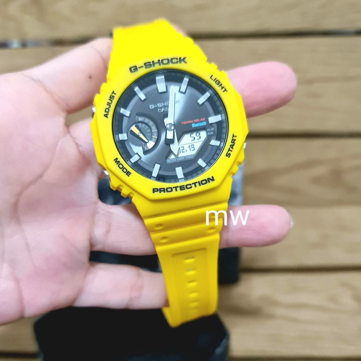 Reloj G-SHOCK GA-B2100C-9A Carbono/Resina Hombre Amarillo - Btime