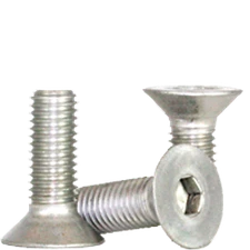 M3-0.50 x 12 mm Flat Socket Cap Screws, UNC, 18-8 Stainless, FT, 25 Pack