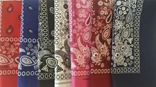 BANDANA New 100% Cotton PAISLEY BANDANA 22"X22" 