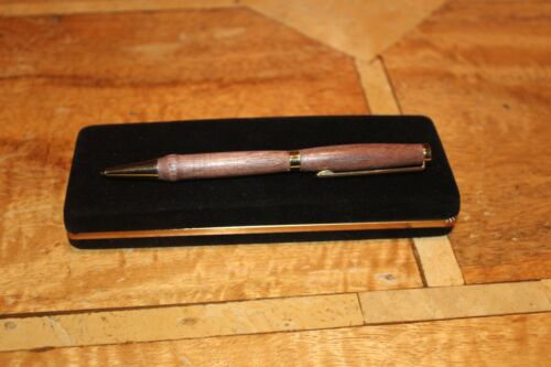 handcrafted slimline pen handmade velvet box retirement gift christmas Present - Afbeelding 1 van 3