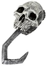 Latex Skull Pirate Hook Hand Buccaneer Costume Accessory
