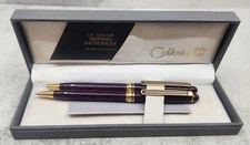 Colibri Le Grand Fountain Pen Burgundy Maroon - Gold Tone Accents