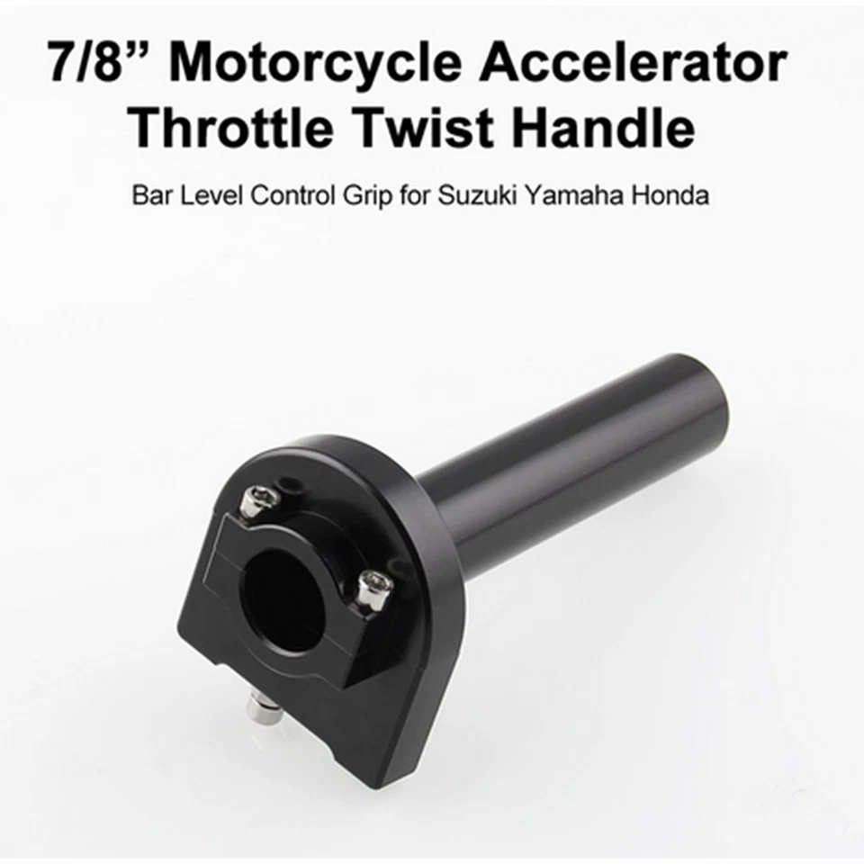 Aluminum Throttle Grip Accelerator For 7/8In 22mm Motorcycle Handlebar Handle — 第 2/4 张图片