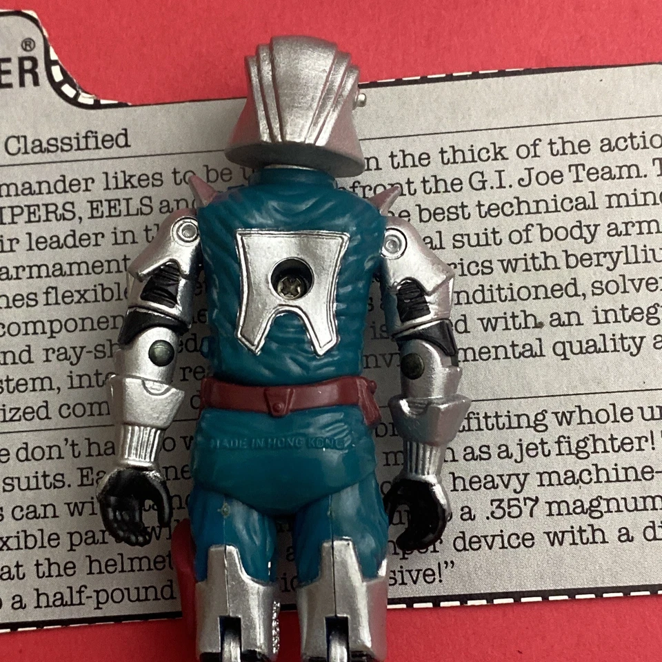 GI Joe Hasbro Cobra Commander Battle Armor 1987 Action Figure w/File Card - Image 4 of 4