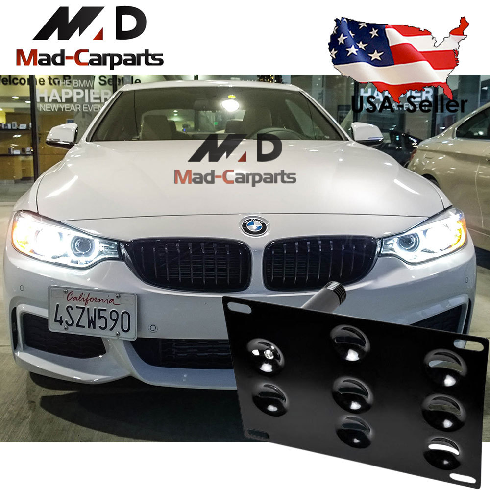 Bumper Tow Hook License Plate Mounting Holder For BMW F30 F32 F10 3 4 5