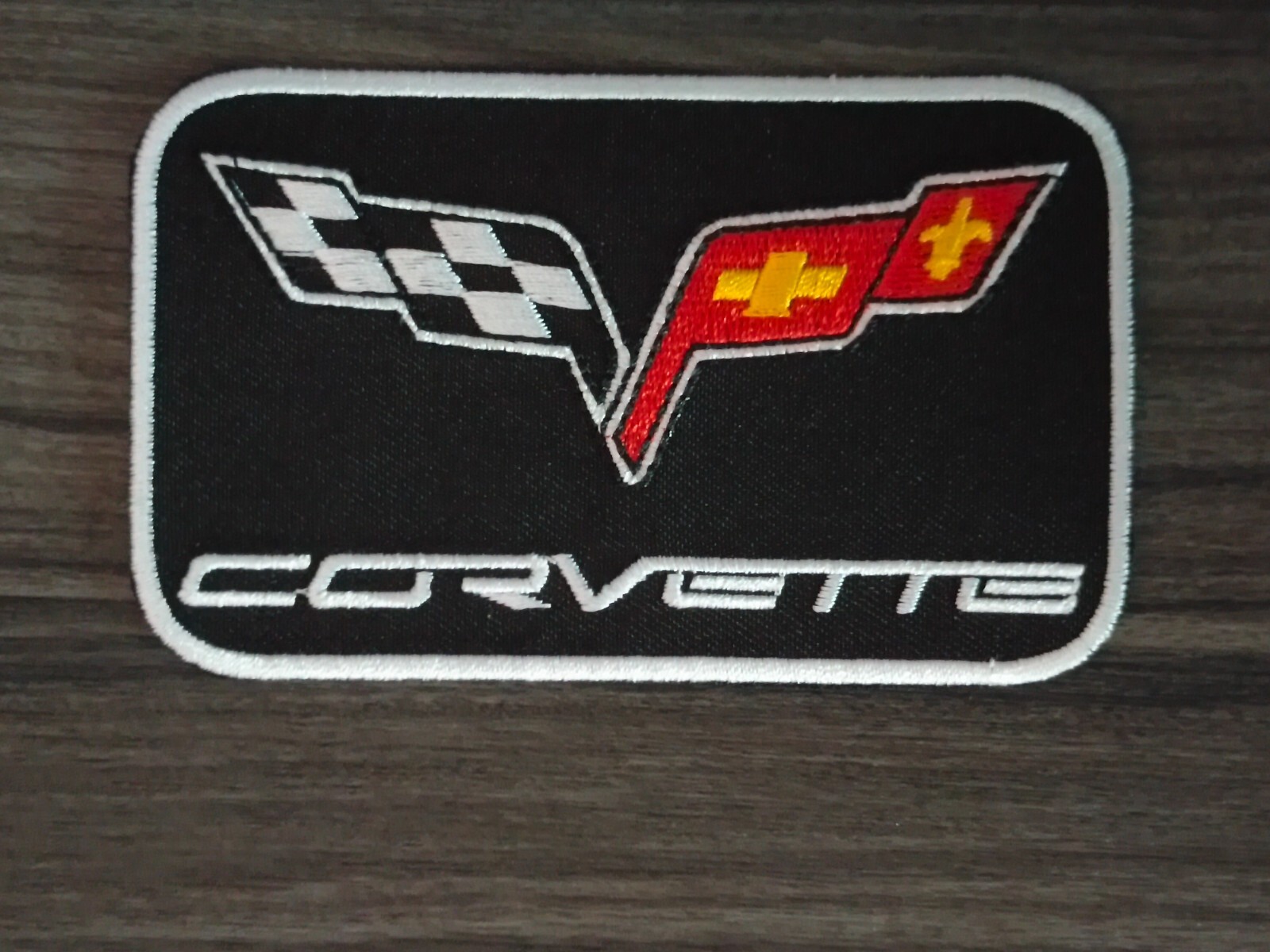 3pcs CHEVROLET CORVETTE Racing Car Biker Iron on Patch or Sew