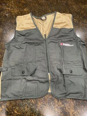 Gander Mountain - Fishing Hunting Outdoor Vest - Green and Tan - Size S Small