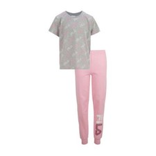 Little Girl's Fila 2Pc Jogger Pant Set - Pink  Grey - Size: 5/6 - NWT -