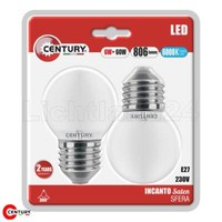 E27 Led Filament Tropfen Matt - Incanto - G45 - 6W (= 60W) 6000K - 2Er Blister