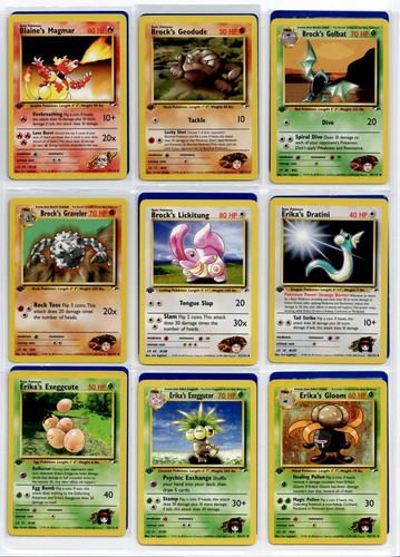 2000 GYM HEROES *PARTIAL SET* NO HOLOS - 76 1ST EDITIONS - 95 CARDS TOTAL - Picture 3 of 12