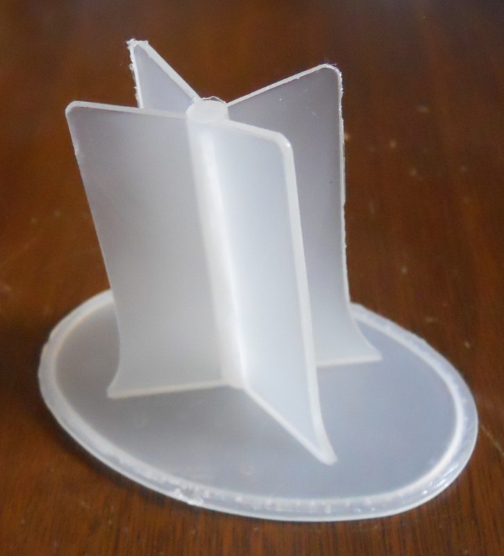 Vintage CLEAR X Disney Barbie Clone Doll Posing DISPLAY STAND Oval Base Mod TNT