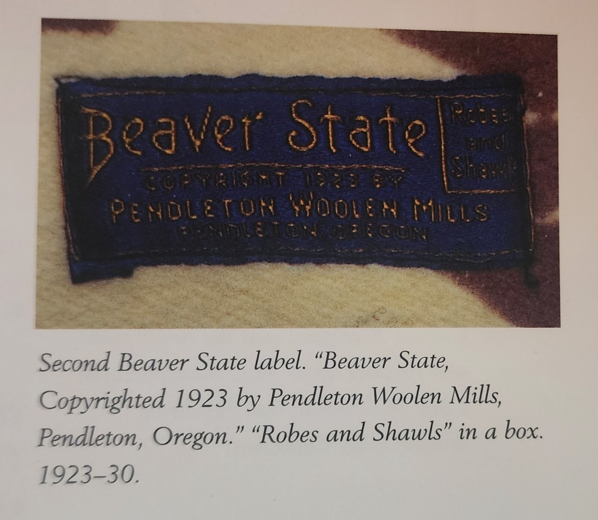 1920s Antique Beaver State Pendleton Indian Trade Blanket 79