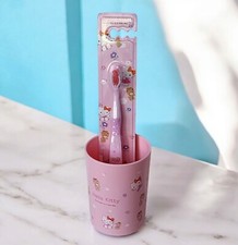 Super Cute Cartoon Hello Kitty Toothbrush  Dental Cup, Great For Kids