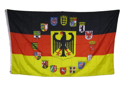 3x5 German Germany Eagle 16 States Eagle Rough Tex Knitted Flag 3'x5' Banner