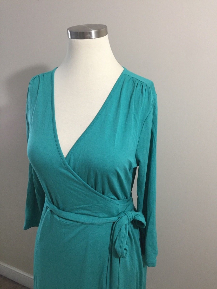 slim fit dress slacks Banana Republic Women’s Green Sleeveless Wrap Midi Dress Size S main image 1