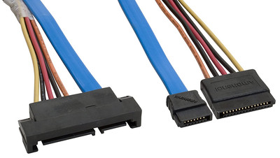 CS-SATDRIVEX2-001 Serial ATA SATA Drive Connector Extension Cable, 1 M, 3.3', Bl
