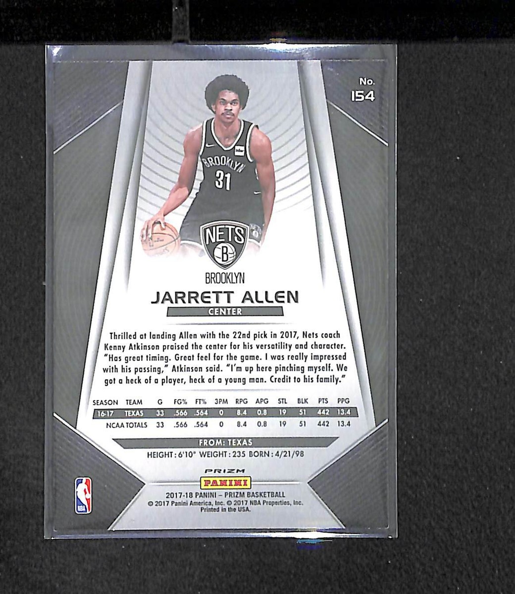 2017-18 Panini Prizm Silver Prizm Rookie #154 Jarrett Allen | eBay